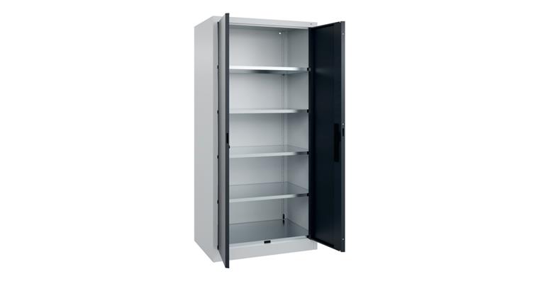 Flügeltür-Werkzeugschrank Acurado, 1950x930x600mm RAL 7035/7016