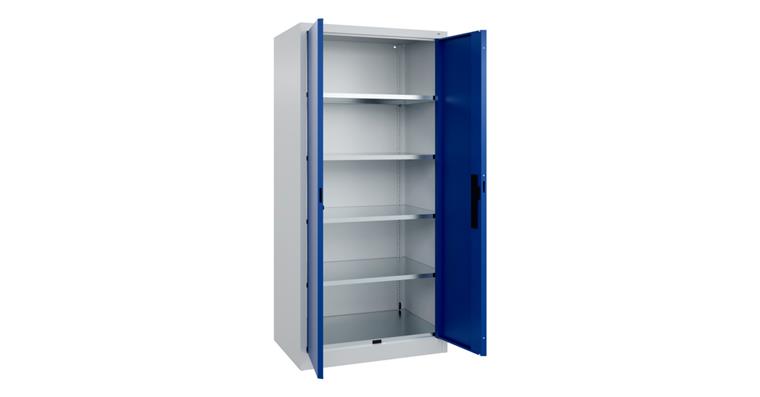Flügeltür-Werkzeugschrank Acurado, 1950x930x600mm RAL 7035/5010