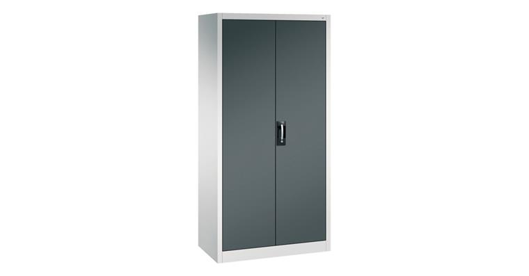 Flügeltür-Werkzeugschrank mit Kleiderstange 1950x930x500 mm RAL 7035/7016