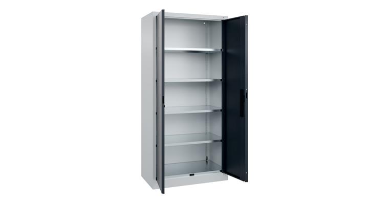 Flügeltür-Werkzeugschrank Acurado, 1950x930x500mm RAL 7035/7016