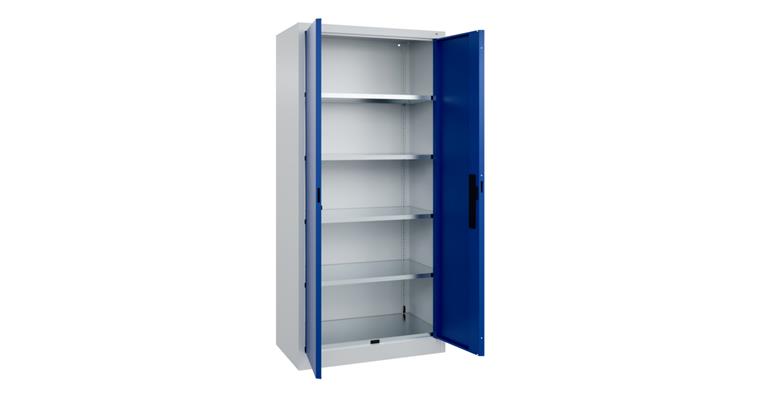 Flügeltür-Werkzeugschrank Acurado, 1950x930x500mm RAL 7035/5010