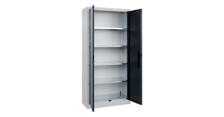 Flügeltür-Werkzeugschrank Acurado, 1950x930x400mm RAL 7035/7016