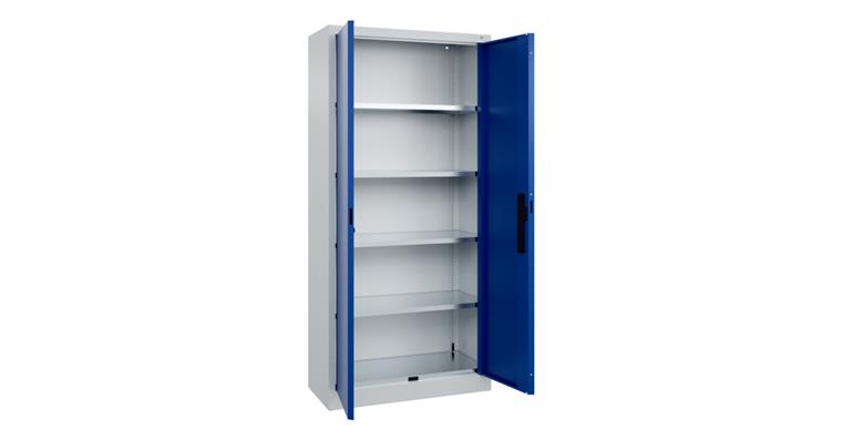 Flügeltür-Werkzeugschrank Acurado, 1950x930x400mm RAL 7035/5010