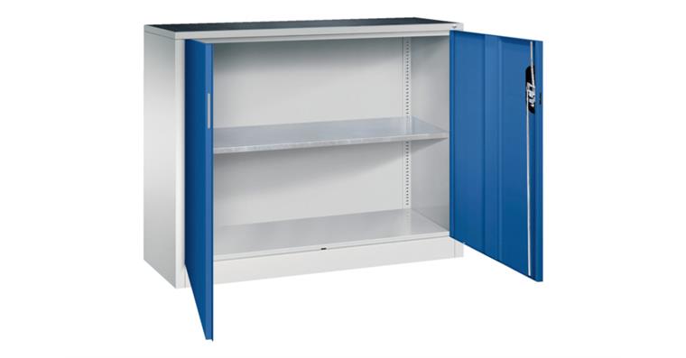 Flügeltürschrank 1000X1200X400 mm 1 Einlegeboden RAL 7035/5010