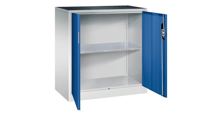 Flügeltürschrank 1000X930X500 mm 1 Einlegeboden RAL 7035/5010
