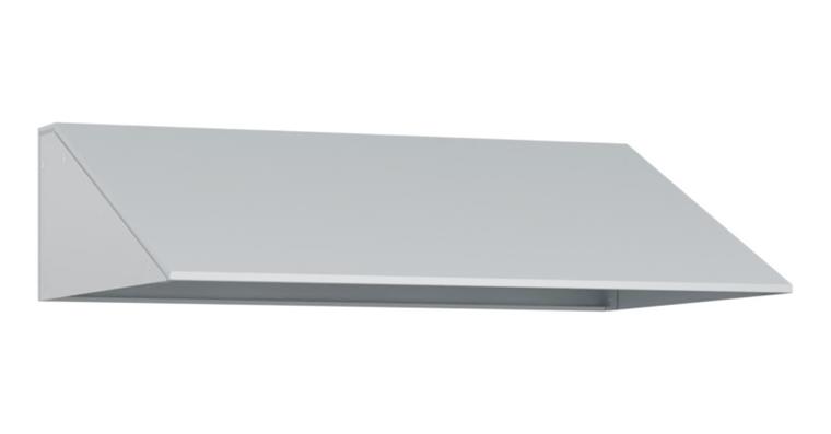 Schrägdachaufsatz 220x800x500mm RAL 7035