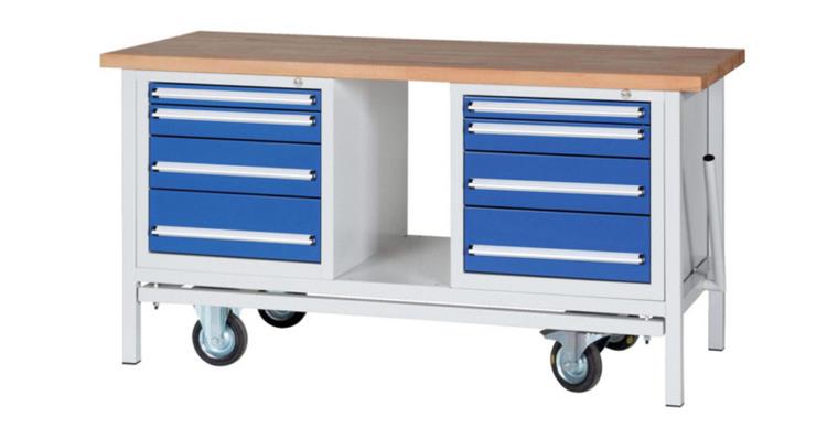 1082026101 Werkbankwagen H840xB1500xT700 mm absenkbar