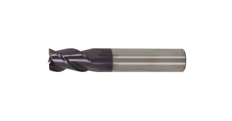 VHM-Bohrnutenfräser lang TiAlN-beschichtet 45° Z3 HA-Schaft 12 mm