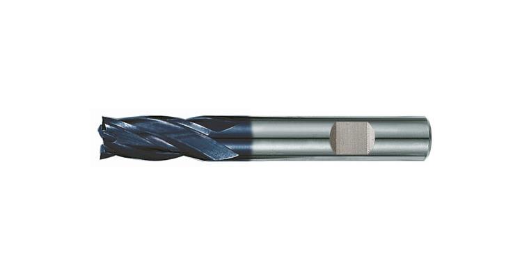 VHM-Bohrnutenfräser lang TiAlN-beschichtet 30° Z4 HB-Schaft 6 mm