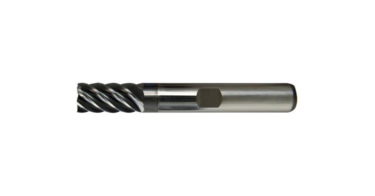 VHM-Mehrzahnfräser lang TiAlN-beschichtet 45° HB Z6 Ø 8mm