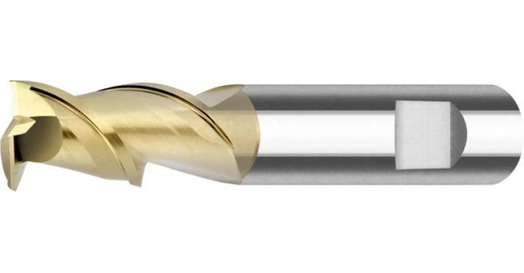 VHM Schaftfräser ALU ZRN 45° Gr.M HB Z2 mit Freistellung Ø 6mm