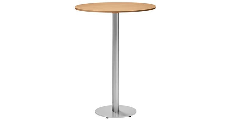 1082350201 Cafeteria-/Stehtisch Platte rund Ø800 mm Holzdekor Buche Höhe 1125mm