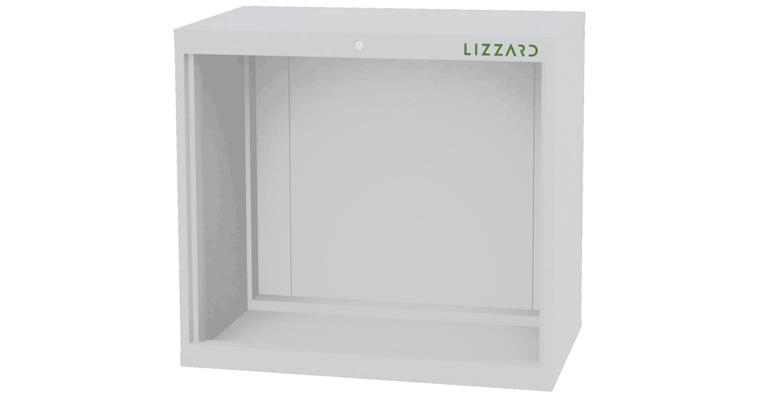 1084432105 Lizzard Schrankgehäuse leer, B900xT575xH820mm RAL 7035