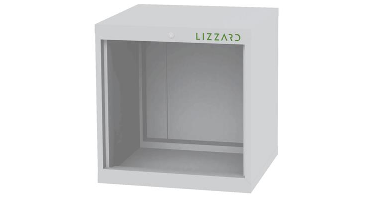 1084430102 Lizzard Schrankgehäuse leer, B600xT575xH620mm RAL 7035