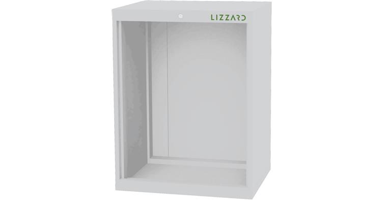 1084431111 Lizzard Schrankgehäuse leer, B700xT575xH1020mm RAL 7035