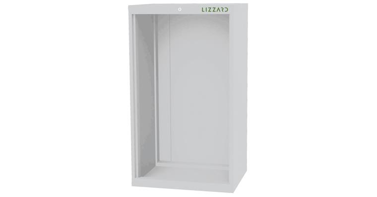 1084431114 Lizzard Schrankgehäuse leer, B700xT575xH1220mm RAL 7035