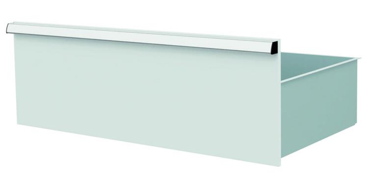 1084435126 Lizzard Schublade Vollauszug 80kg Tragkraft, B800x450mm, Front 300mm, RAL 7035
