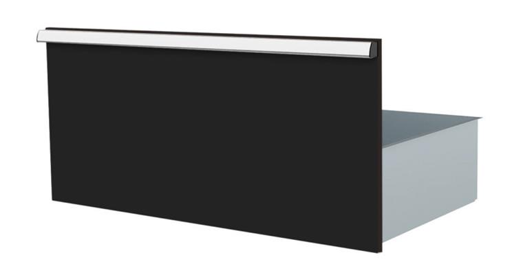 1084435128 Lizzard Schublade Vollauszug 80kg Tragkraft, B800x450mm, Front 400mm, RAL 7016
