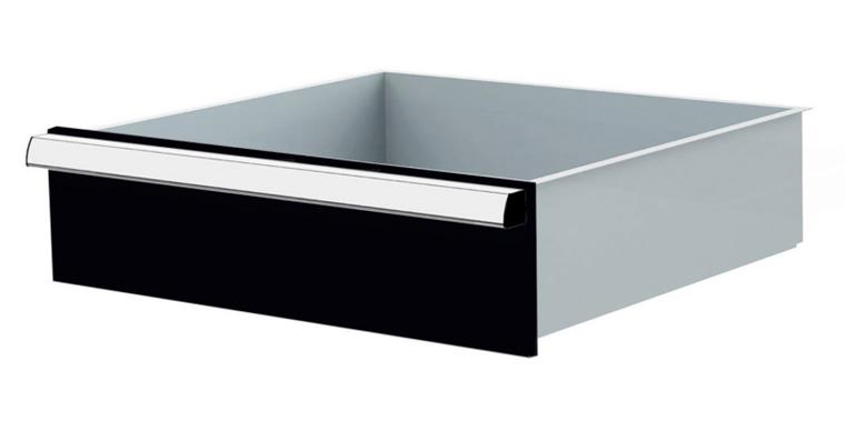 1084433113 Lizzard Schublade Vollauszug 80kg Tragkraft, B500x450mm, Front 150mm, RAL 7016