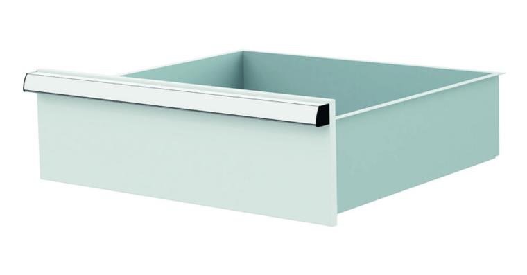 1084433117 Lizzard Schublade Vollauszug 80kg Tragkraft, B500x450mm, Front 175mm, RAL 7035