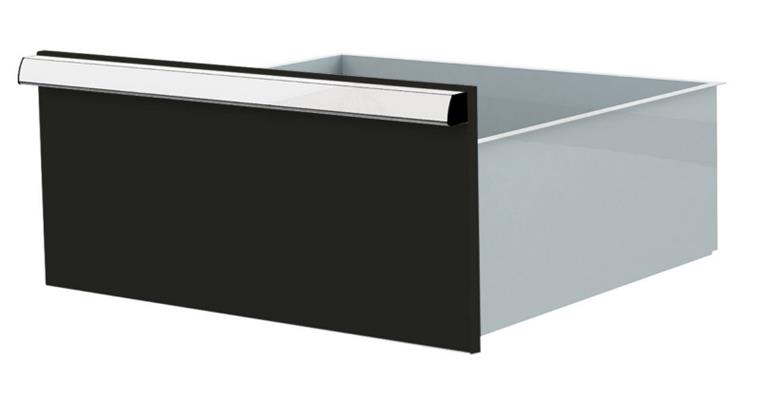 Lizzard Schublade Vollauszug 80kg Tragkraft, B500x450mm, Front 250mm, RAL 7016