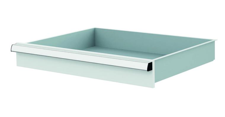 1084434108 Lizzard Schublade Vollauszug 80kg Tragkraft, B600x450mm, Front 100mm, RAL 7035
