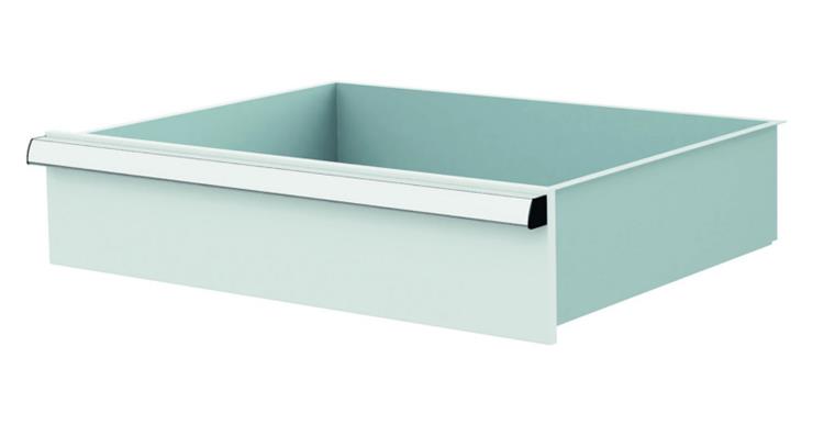 1084434114 Lizzard Schublade Vollauszug 80kg Tragkraft, B600x450mm, Front 150mm, RAL 7035