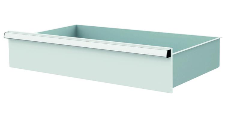 1084435117 Lizzard Schublade Vollauszug 80kg Tragkraft, B800x450mm, Front 175mm, RAL 7035