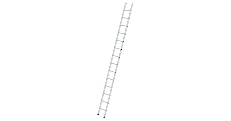 Aluminium-Anlegeleiter 14 Sprossen Arbeitshöhe 5,30 m Leiterlänge 4,20 m