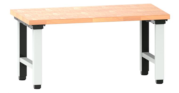Arbeitstisch Quattro komplett 1500x750x715-1215 mm