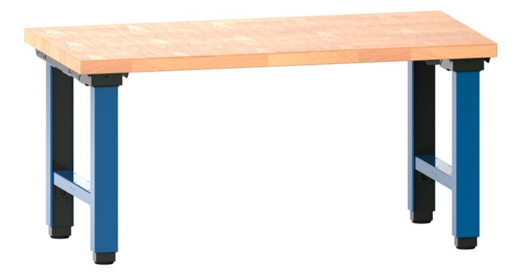 Arbeitstisch Quattro komplett 1500x750x715-1215 mm