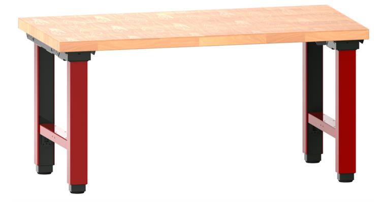Arbeitstisch Quattro komplett 1500x750x715-1215 mm 