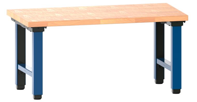 Arbeitstisch Quattro komplett 1500x750x715-1215 mm 