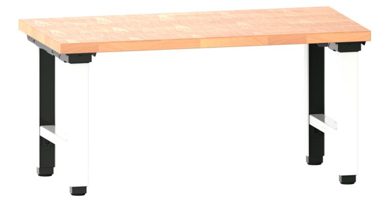 Arbeitstisch Quattro komplett 1500x750x715-1215 mm