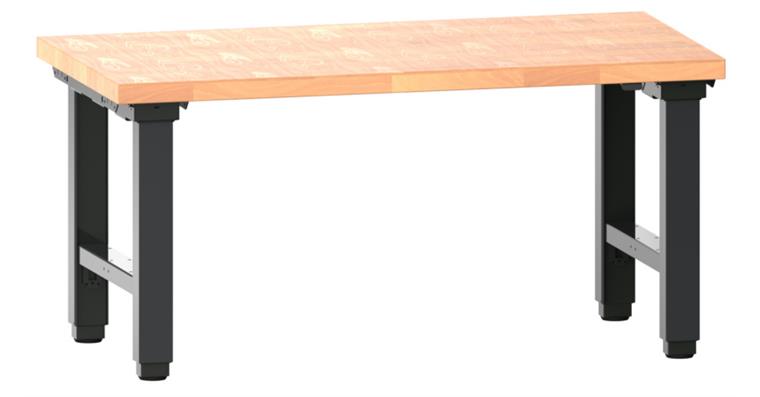 Arbeitstisch Quattro komplett 1500x800x725-1225 mm