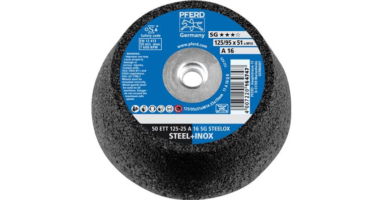 1001429226 Schleiftopf SG STEELOX ETT 125x25 mm M14