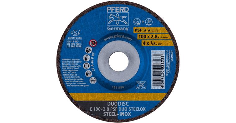 Trenn-/Schleifscheibe DUODISC PSF DUO STEELOX gekröpft 100x2,8x16 mm
