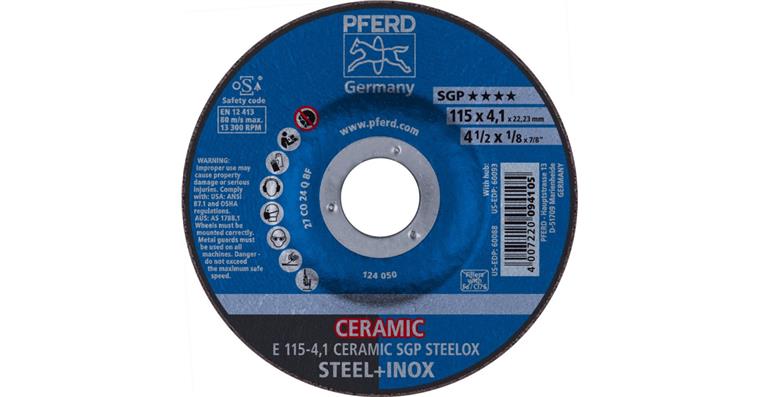 1001440600 Schruppscheibe SG STEELOX CERAMIC E 115x4,1x22,23 mm