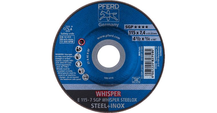 1001437047 Schruppscheibe SGP STEELOX E 115x7,4x22,23 mm