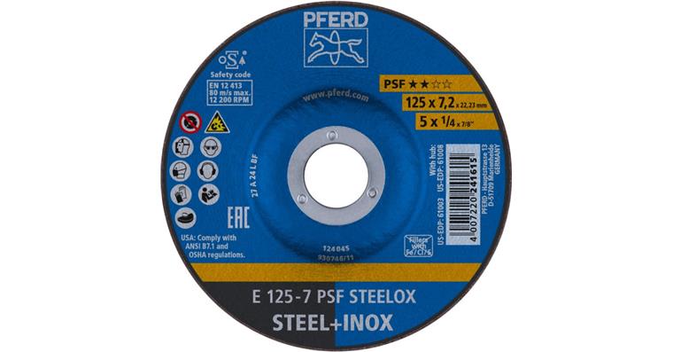 1001434959 Schruppscheibe PSF STEELOX E 125x7,2x22,23 mm