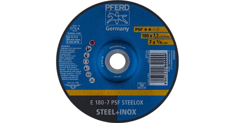 1001434957 Schruppscheibe PSF STEELOX E 180x7,2x22,23 mm