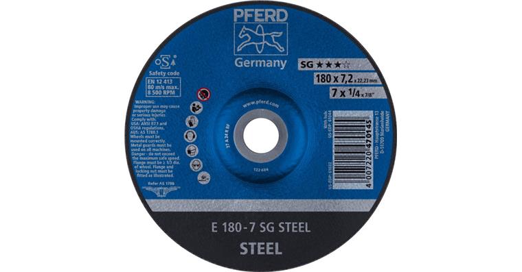 Schruppscheibe SG STEEL E 180x7,2x22,23 mm