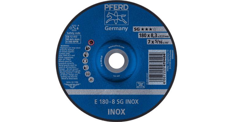 1001436178 Schruppscheibe SG INOX E 180x8,3x22,23 mm