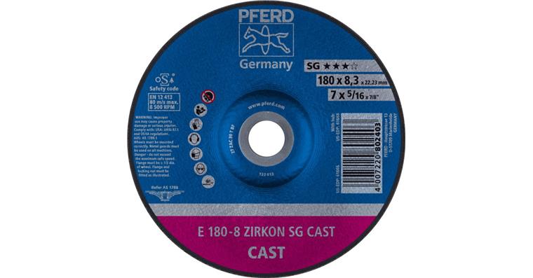 1001436762 Schruppscheibe SGP CAST ZIRKON E 180x8,3x22,23 mm