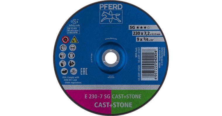 1001434946 Schruppscheibe SG CAST+STONE E 230x7,2x22,23 mm