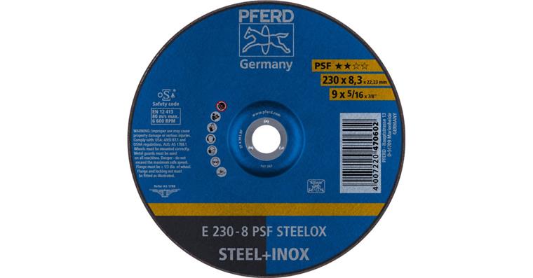 1001429140 Schruppscheibe PSF STEELOX E 230x8,3x22,23 mm