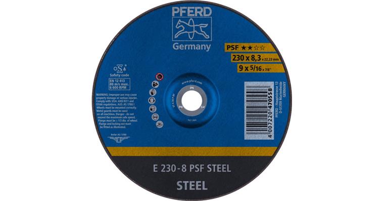 1001429141 Schruppscheibe PSF STEEL E 230x8,3x22,23 mm