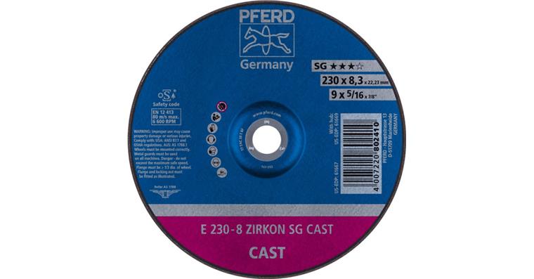 1001436770 Schruppscheibe SGP CAST ZIRKON E 230x8,3x22,23 mm