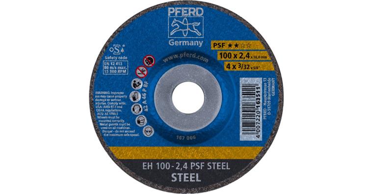 Trennscheibe PSF STEEL gekröpft EH 100x2,4x16 mm