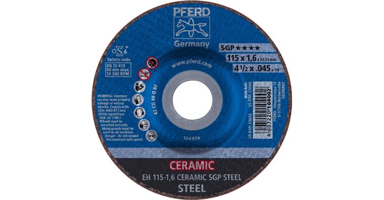 Trennscheibe SGP STEEL gekröpft EH 115x1,6x22,23 mm